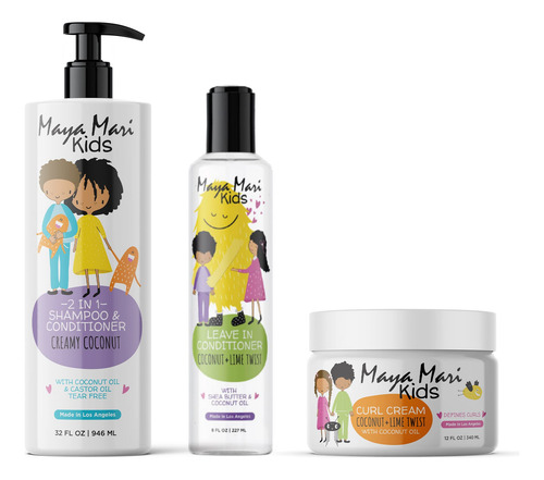 Set De Regalo Maya Mari Curly Hair Products, Champú Para Niñ