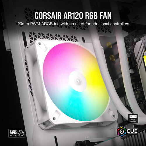 Ventilador Corsair Icue Ar120 Rgb Digital 120 Mm Argb Branco