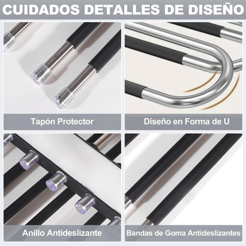 2pcs Perchas Ganchos Para Pantalones Ropa De 9 Niveles