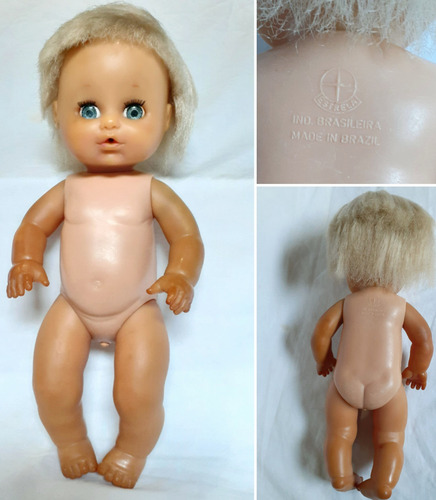 Boneca Bebê Pipinha Da Estrela Antiga Anos 80 Pra Restauro (Usado)