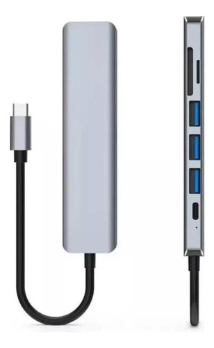 Hub Adaptador Hdmi 4k Tipo C Usb 3.0 Hub Macbook Pro Air