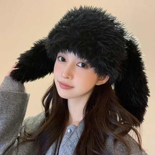 Gorro De Conejo De Orejas Largas De Peluche Grueso Y .