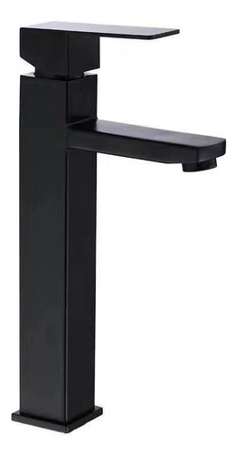 Grifo De Baño Negro De Acero Inoxidable Moderno Con Lavabo E