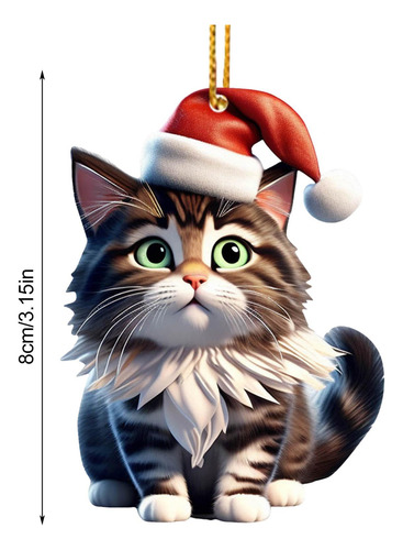 Adornos De Animales Acrílicos Adornos De Gatos Para Árbol De