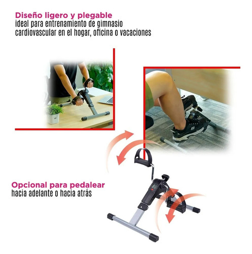 Pedales Mini Bicicleta Rehabilitacion Y Ejercicios Plegable