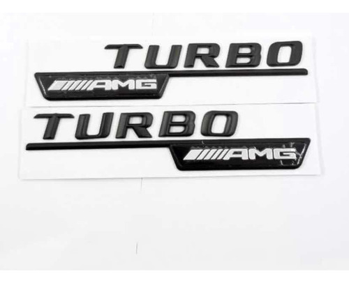 Emblemas Turbo Amg Mercedes Benz Negros