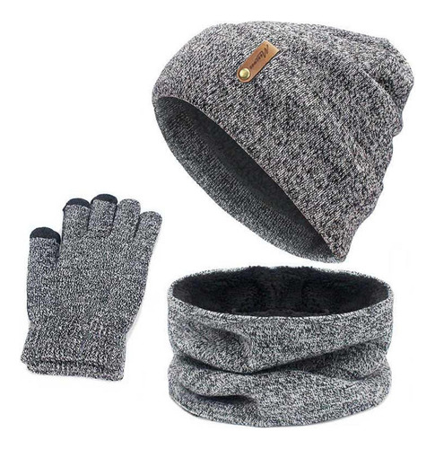 Aruoy Invierno Cálido Tejido Gorro De Esquí Bufanda