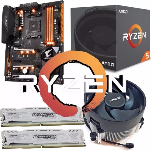 Combo Am4 Ryzen 2600 + X470 Ultra Gaming + 2x8gb 2400mhz