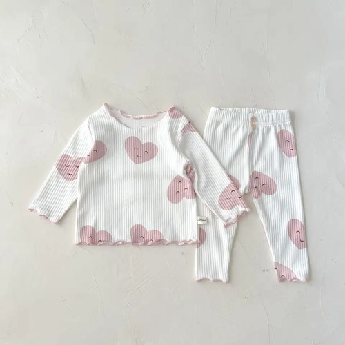 Pijama Estampado Abrigado Para Bebé Niñas