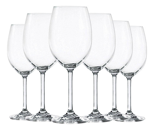 Jogo 6 Taças 450ml Cristal Bohemia Titanium