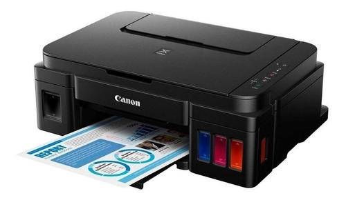 Impresora a color multifunción Canon Pixma G3110 con wifi negra 110V/220V G3110