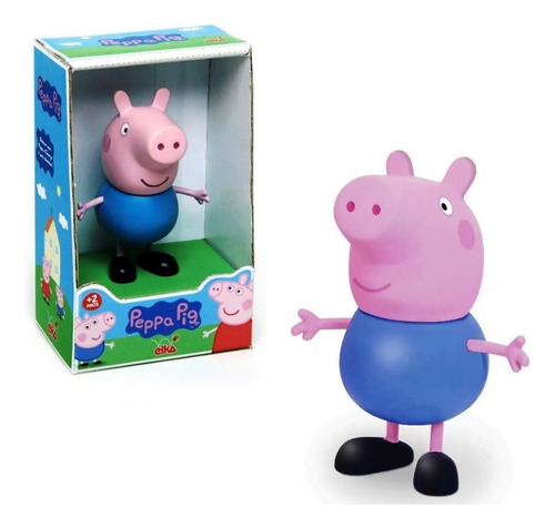 George Pig Figura En Plástico Y Goma Mundo Magico
