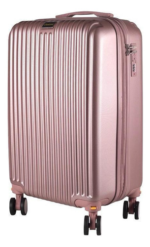 Mala De Bordo 10kg Expansível Abs Rose Style Ultra Leve