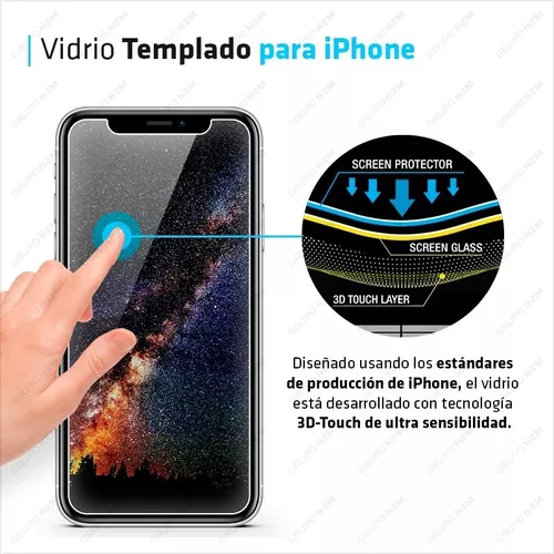 Protector Pantalla Cristal Templado Iphone XS MAX / 11 PRO MAX (3D Negro)