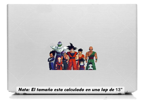 Vinil Sticker Laptop 15cm Esfera Dragon Z Piccolo Vegeta 02