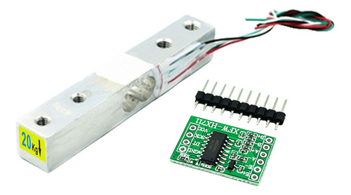 Módulo De Sensor De Peso Hx711 De 20 Kg Para Microcontrolado