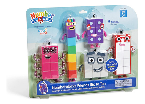 Hand2mind Numberblocks Friends Six To Ten, Figuras De Jugue.