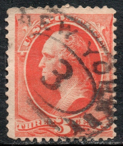 Estados Unidos Sello George Washington X 3 Cents Año 1887 