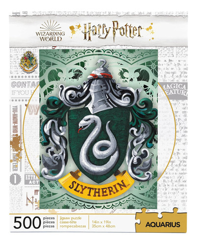 Aquarius Harry Potter Puzzle Slytherin Crest (rompecabezas D