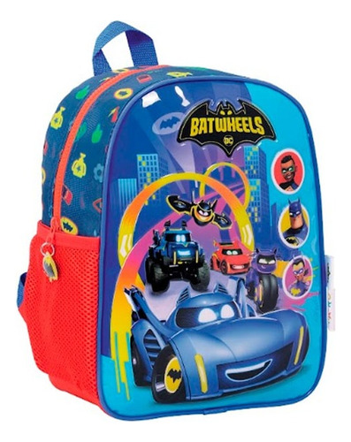 Mochila Dc Batman Batwheels Pista Wabro 11526 Infantil 12p 