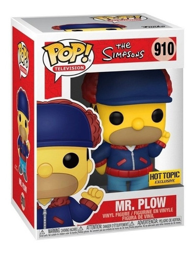 Funko Pop Los Simpsons Don Barredora Mr. Plow 910 Exclusive 