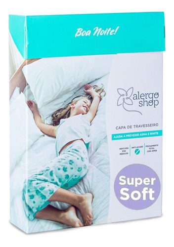 Capa Antiácaros De Travesseiros Supersoft Alergoshop Alergia