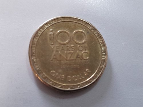 Moneda Australia 1 Dollar 2014 100 Años De Anzac (x301