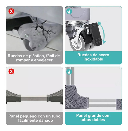 Base De Lavadora Móvil Soporte Heladera Nevera Ajustable