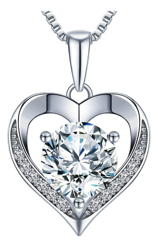 Collar Diamante Moissanita De 1 Quilate (vvs1) Certificado