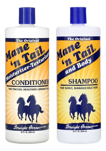 Shampoo + Acondicionado Mane N Tail 946ml Original 