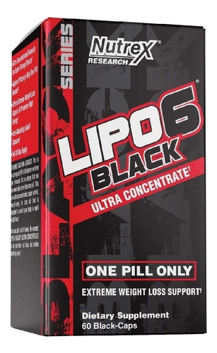 Lipo 6 Black -  Usa -  60ct -