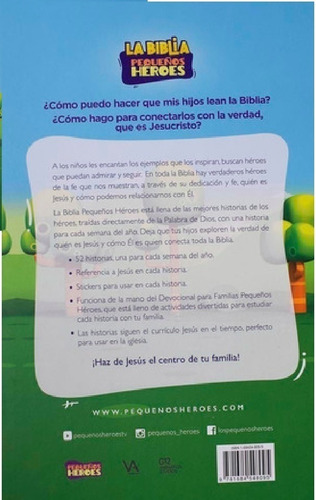 Imagen 2 de 6 de Biblia Pequeños Héroes Para Niños Tapa Dura