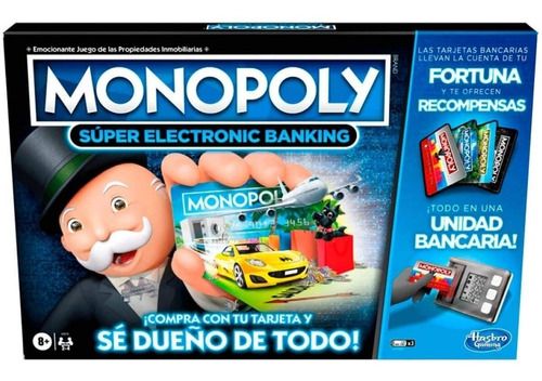 Monopoly Banco Electronico Juego De Mesa Hasbro Mundo Manias