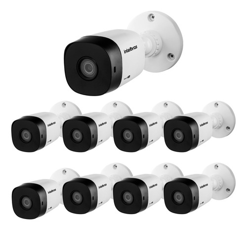 Kit 9x Cameras Intelbras Bullet Vhl 1120 B 3,6mm Ir 20m 