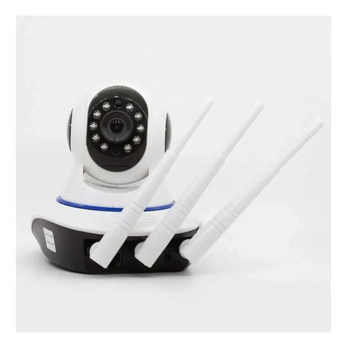 Câmera Sem Fio 360 Wifi P2p Hd 720p 3 Antenas Cartão Memória