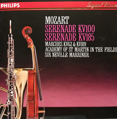 Cd Mozart Serenade Kv100 - Philips - Sir Neville Marriner