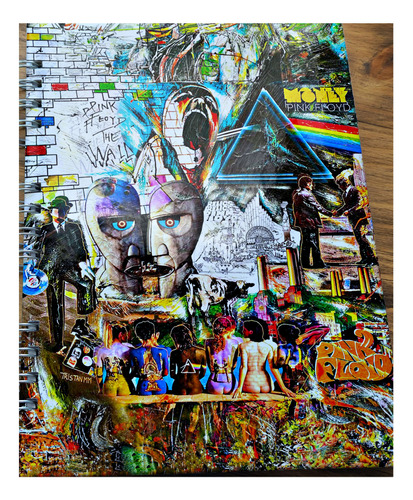 Cuaderno Pink Floyd Tapa Dura + Extra