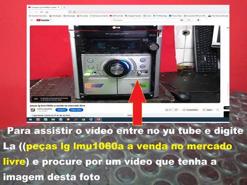 Placa Display Lg Lmu1060a Lmu1060 Lm U1060 U1060a Vej O Vid (Usado)