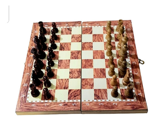 Ajedrez De Madera 3 Juegos En 1 De 29x29 Cm. Poco Uso. (Usado)