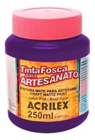 Pva Tinta Fosca Artesanato Violeta 516 Acrilex 250ml