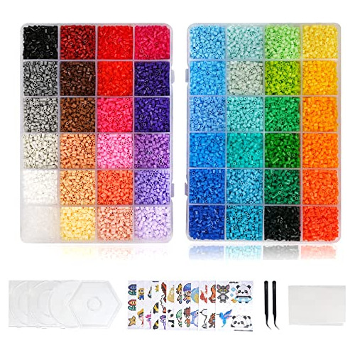 Mini Kit De Cuentas De Fusibles 48 Colores, 24,000 Cuen...