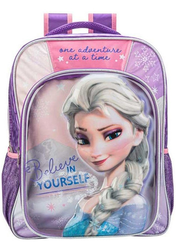 Mochila Morado Backpack Frozen 4581 Escolar Mediana Original