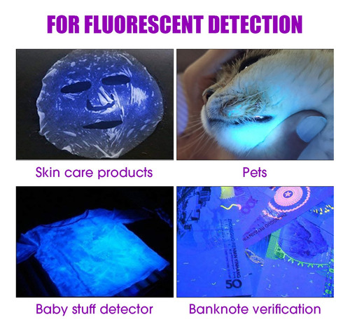 Linterna Ultravioleta Uv De 9 Led, Detector De Linterna
