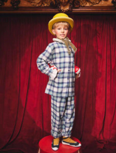 Pijama Camisera Niños Algodon Cuadros