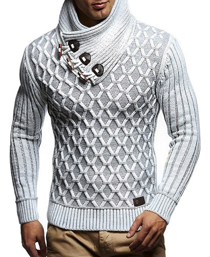 Jersey Con Cuello Tipo Chal Para Hombre, Diseño Creativo, De