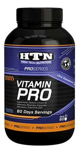 Imagen 1 de 2 de Vitamin Pro 60 Caps Vitaminas Minerales Y Ginseng Htn