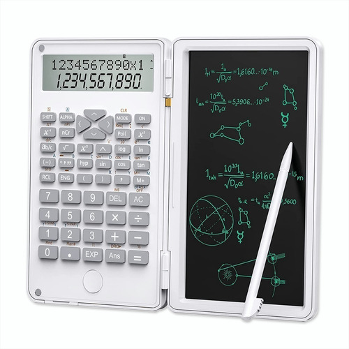 Calculadora Científica Com Tablet Inteligente De 240 Funções Cor Branco