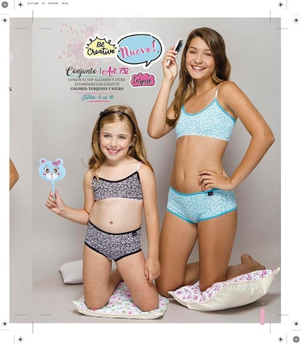 Conjunto ropa interior niña Clearance