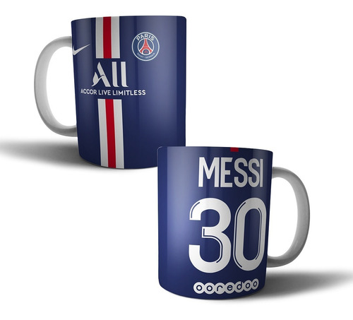 Taza De Cerámica - Messi Paris 30 - Varios Diseños