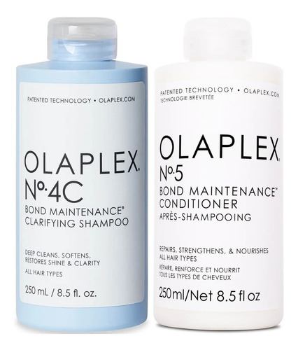 Olaplex N°4c + N°5 Shampoo Clarificante + Acondicionador